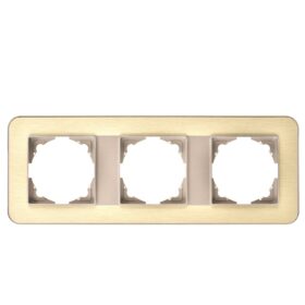 Günsan Radius Metalik Bej & Gold Üçlü Çerçeve
