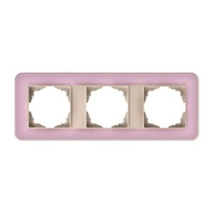 Günsan Radius Metalik Bej & Powdery Pink Üçlü Çerçeve