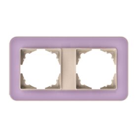 Günsan Radius Metalik Bej & Pastel Violet İkili Çerçeve