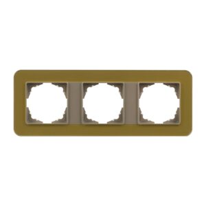 Günsan Radius Metalik Bej & Pearl Gold Üçlü Çerçeve