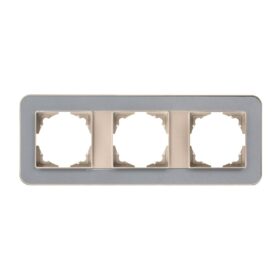 Günsan Radius Metalik Bej & Pearl Silver Üçlü Çerçeve