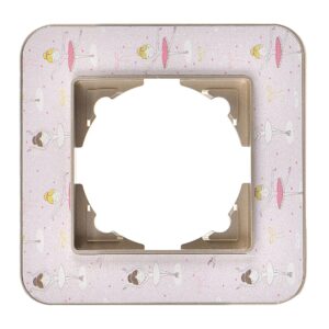 Günsan Radius Metalik Bej & Pinky Ballerina Tekli Çerçeve