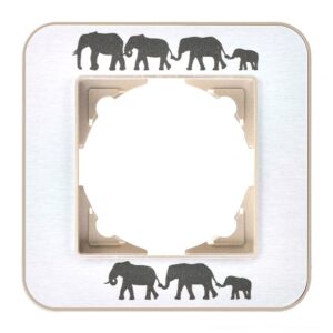 Günsan Radius Metalik Bej & Silver Gray Tekli Çerçeve