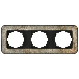 Günsan Radius Metalik Siyah & Silver Gold Üçlü Çerçeve