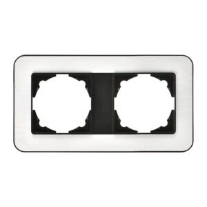 Günsan Radius Metalik Siyah & Silver Light İkili Çerçeve