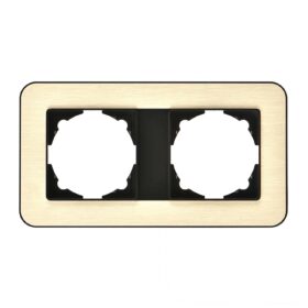 Günsan Radius Metalik Siyah & Gold İkili Çerçeve