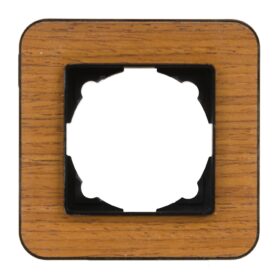 Günsan Radius Metalik Siyah & Natural Teak Tekli Çerçeve