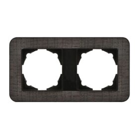 Günsan Radius Metalik Siyah & Natural Oak Üçlü Çerçeve