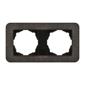 Günsan Radius Metalik Siyah & Natural Oak Üçlü Çerçeve