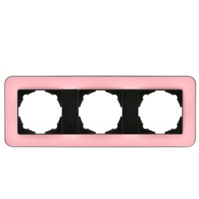 Günsan Radius Metalik Siyah & Powdery Pink Üçlü Çerçeve