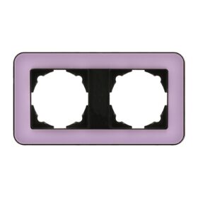 Günsan Radius Metalik Siyah & Pastel Violet İkili Çerçeve