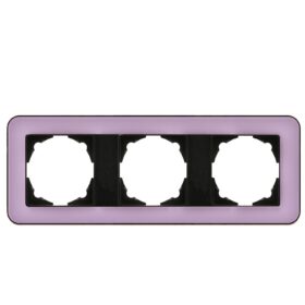 Günsan Radius Metalik Siyah & Pastel Violet Üçlü Çerçeve