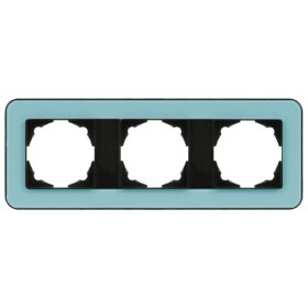 Günsan Radius Metalik Siyah & Pastel Green Üçlü Çerçeve