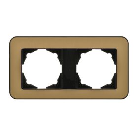 Günsan Radius Metalik Siyah & Pearl Gold İkili Çerçeve