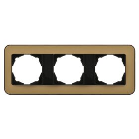 Günsan Radius Metalik Siyah & Pearl Gold Üçlü Çerçeve