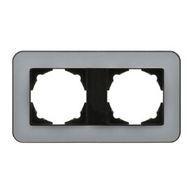 Günsan Radius Metalik Siyah & Pearl Silver İkili Çerçeve