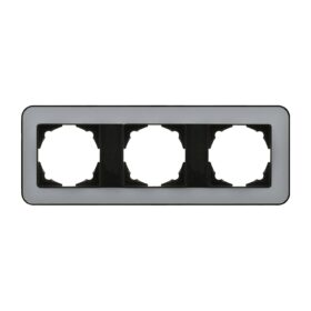 Günsan Radius Metalik Siyah & Pearl Silver Üçlü Çerçeve