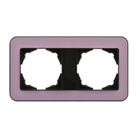 Günsan Radius Metalik Siyah & Dusty Rose İkili Çerçeve