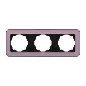 Günsan Radius Metalik Siyah & Dusty Rose Üçlü Çerçeve