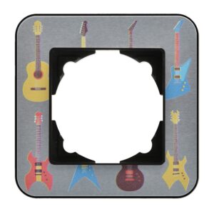 Günsan Radius Metalik Siyah & Guitar Tekli Çerçeve