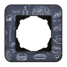 Günsan Radius Metalik Siyah & Gourmet Tekli Çerçeve