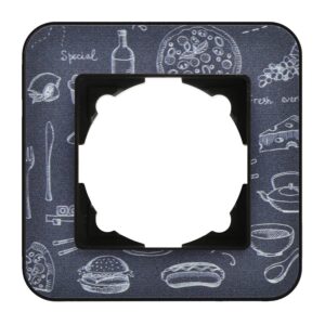 Günsan Radius Metalik Siyah & Gourmet Tekli Çerçeve