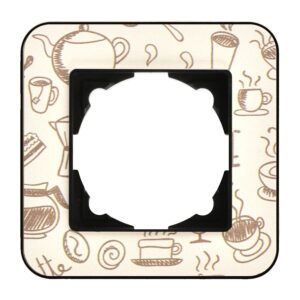 Günsan Radius Metalik Siyah & Coffee Tekli Çerçeve