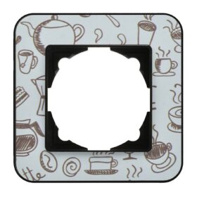 Günsan Radius Metalik Siyah & Coffee Metal Tekli Çerçeve