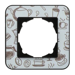 Günsan Radius Metalik Siyah & Coffee Metal Tekli Çerçeve