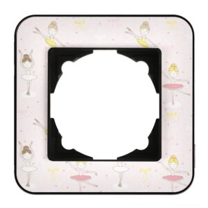 Günsan Radius Metalik Siyah & Pinky Ballerina Tekli Çerçeve