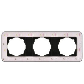 Günsan Radius Metalik Siyah & Pinky Ballerina Üçlü Çerçeve