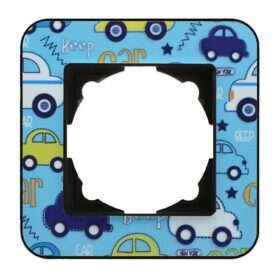 Günsan Radius Metalik Siyah & Little Cars Tekli Çerçeve