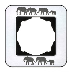 Günsan Radius Metalik Siyah & Good Luck Tekli Çerçeve