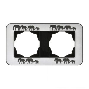 Günsan Radius Metalik Siyah & Good Luck İkili Çerçeve