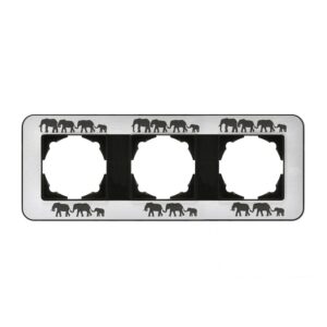 Günsan Radius Metalik Siyah & Good Luck Üçlü Çerçeve