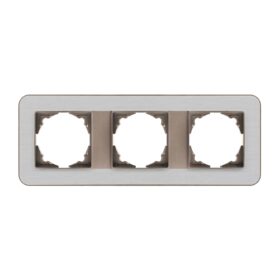 Günsan Radius Mocha & Silver Light Üçlü Çerçeve