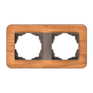 Günsan Radius Mocha & Natural Teak Tekli Çerçeve