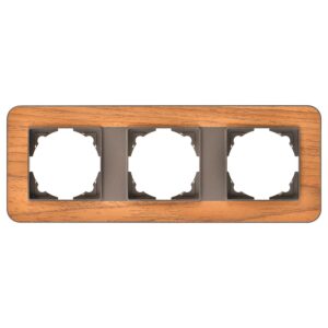 Günsan Radius Mocha & Natural Teak Üçlü Çerçeve