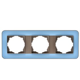 Günsan Radius Mocha & Pastel Blue Üçlü Çerçeve