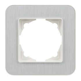 Günsan Radius Fildişi Beyazı & Silver Light Tekli Çerçeve