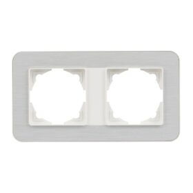 Günsan Radius Fildişi Beyazı & Silver Light İkili Çerçeve