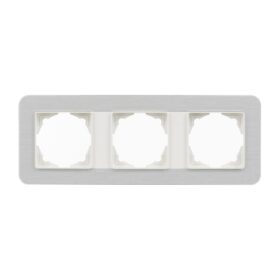 Günsan Radius Fildişi Beyazı & Silver Light Üçlü Çerçeve