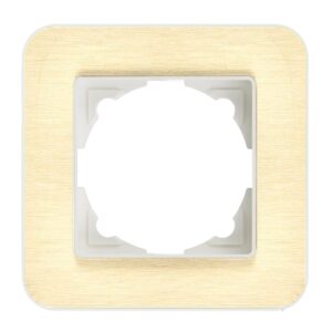 Günsan Radius Fildişi Beyazı & Gold Tekli Çerçeve