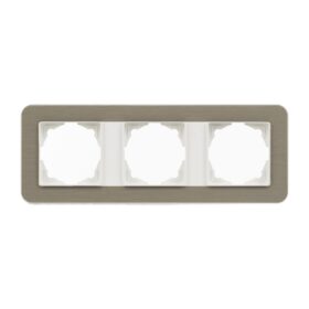 Günsan Radius Fildişi Beyazı & Bronze Üçlü Çerçeve