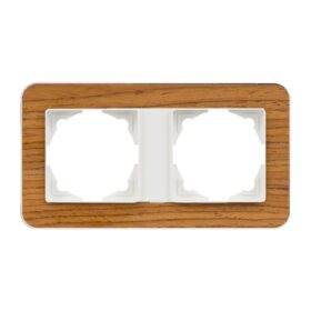 Günsan Radius Fildişi Beyazı & Natural Teak İkili Çerçeve