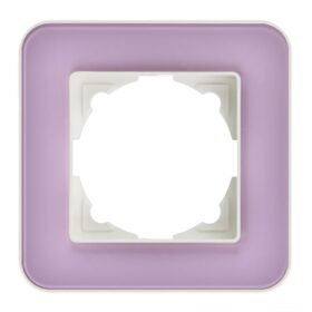 Günsan Radius Fildişi Beyazı & Pastel Violet Tekli Çerçeve