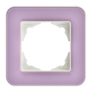 Günsan Radius Fildişi Beyazı & Pastel Violet Tekli Çerçeve