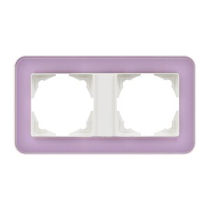 Günsan Radius Fildişi Beyazı & Pastel Violet İkili Çerçeve