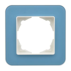 Günsan Radius Fildişi Beyazı & Pastel Blue Tekli Çerçeve