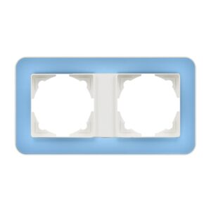 Günsan Radius Fildişi Beyazı & Pastel Blue İkili Çerçeve